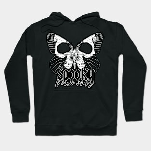 spooky vibes only cool skull Halloween-style design Hoodie